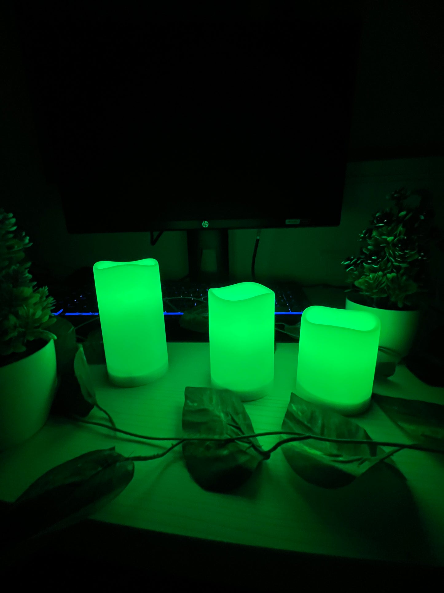 Velas led multicolor