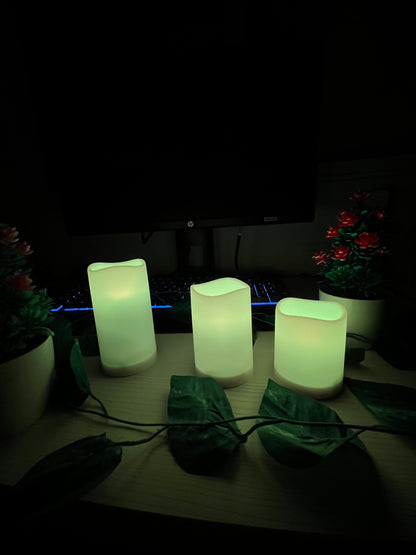 Velas led multicolor